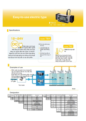 Alternative view of THIẾT BỊ ĐO LƯU LƯỢNG GAS AICHI TBX/TBZ
